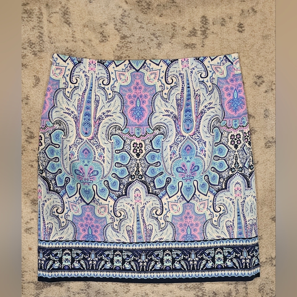 Talbots  Paisley Print Skirt Size 4
